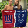 New York Giants vs Indianapolis Colts House Divided Flag, NFL House Divided Flag