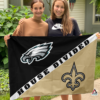 Philadelphia Eagles vs New Orleans Saints House Divided Flag, NFL House Divided Flag