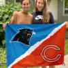 Carolina Panthers vs Chicago Bears House Divided Flag, NFL House Divided Flag