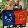 Indianapolis Colts vs Chicago Bears House Divided Flag, NFL House Divided Flag