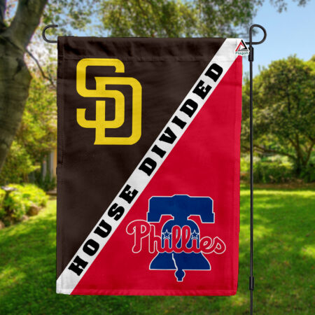 Padres vs Phillies House Divided Flag, MLB House Divided Flag