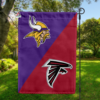 Minnesota Vikings vs Atlanta Falcons House Divided Flag, NFL House Divided Flag