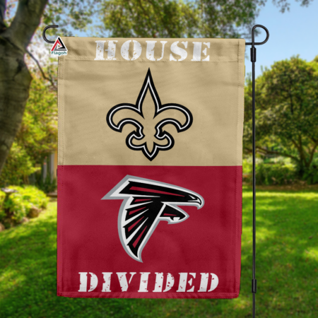 Saints vs Falcons House Divided Flag, NFL House Divided Flag