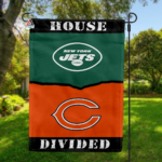 Jets vs Bears House Divided Flag, NFL House Divided Flag