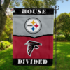 Pittsburgh Steelers vs Atlanta Falcons House Divided Flag, NFL House Divided Flag