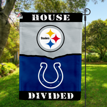 Steelers vs Colts House Divided Flag, NFL House Divided Flag