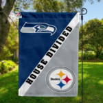 Seahawks vs Steelers House Divided Flag, NFL House Divided Flag