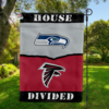 Seattle Seahawks vs Atlanta Falcons House Divided Flag, NFL House Divided Flag