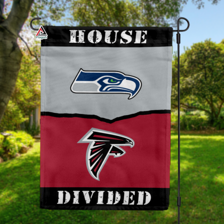 Seahawks vs Falcons House Divided Flag, NFL House Divided Flag