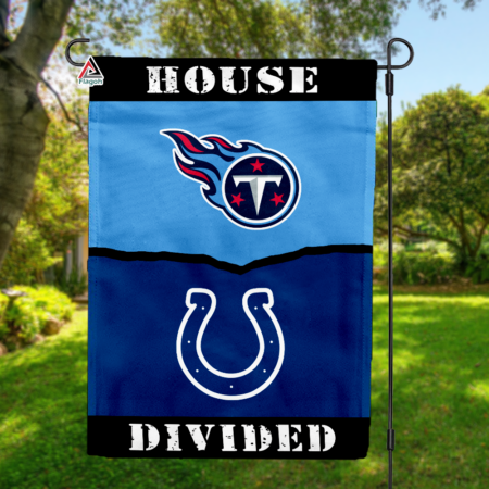 Titans vs Colts House Divided Flag, NFL House Divided Flag