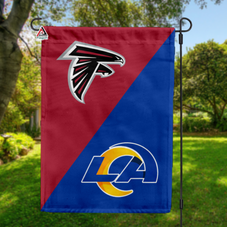 Falcons vs Rams House Divided Flag, NFL House Divided Flag