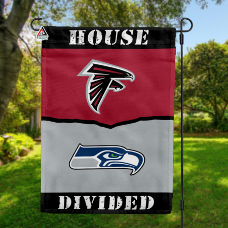 Falcons vs Seahawks House Divided Flag, NFL House Divided Flag