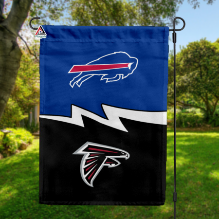 Bills vs Falcons House Divided Flag, NFL House Divided Flag