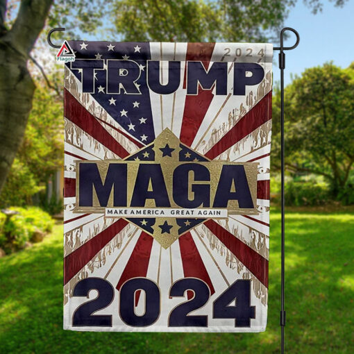 Trump MAGA 2024 Flag, Trump Make America Great Again Flag, Trump Flags, Political Flags