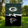 Green Bay Packers vs Atlanta Falcons House Divided Flag, NFL House Divided Flag