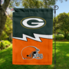 Green Bay Packers vs Cleveland Browns House Divided Flag, NFL House Divided Flag