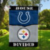 Indianapolis Colts vs Pittsburgh Steelers House Divided Flag, NFL House Divided Flag