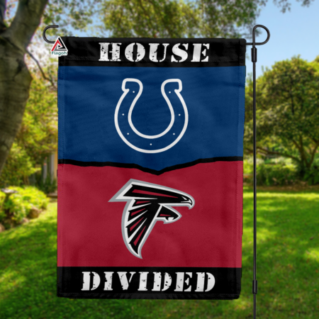 Colts vs Falcons House Divided Flag, NFL House Divided Flag