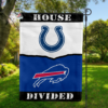 Indianapolis Colts vs Buffalo Bills House Divided Flag, NFL House Divided Flag