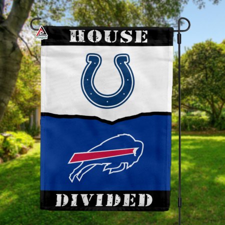 Colts vs Bills House Divided Flag, NFL House Divided Flag