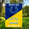 Indianapolis Colts vs Los Angeles Chargers House Divided Flag, NFL House Divided Flag