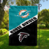 Miami Dolphins vs Atlanta Falcons House Divided Flag, NFL House Divided Flag