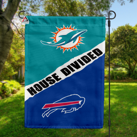 Dolphins vs Bills House Divided Flag, NFL House Divided Flag