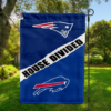 New England Patriots vs Buffalo Bills House Divided Flag, NFL House Divided Flag