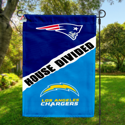Patriots vs Chargers House Divided Flag, NFL House Divided Flag