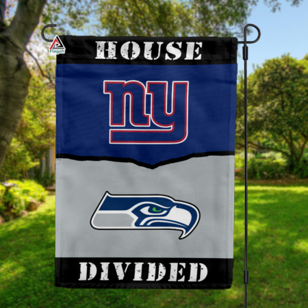 Giants vs Seahawks House Divided Flag, NFL House Divided Flag