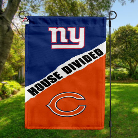 Giants vs Bears House Divided Flag, NFL House Divided Flag