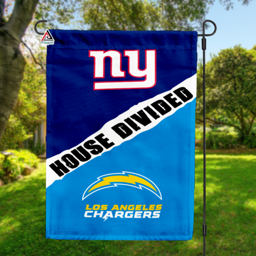 Giants vs Chargers House Divided Flag, NFL House Divided Flag