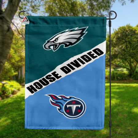 Eagles vs Titans House Divided Flag, NFL House Divided Flag