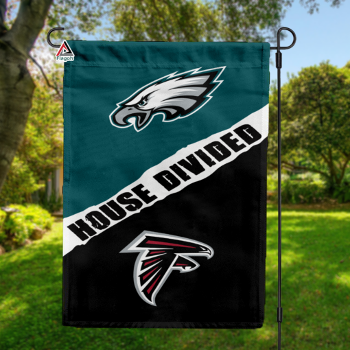 Eagles vs Falcons House Divided Flag, NFL House Divided Flag