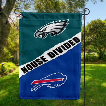 Eagles vs Bills House Divided Flag, NFL House Divided Flag