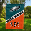 Philadelphia Eagles vs Cleveland Browns House Divided Flag, NFL House Divided Flag