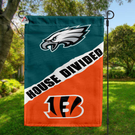 Eagles vs Browns House Divided Flag, NFL House Divided Flag