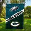 Philadelphia Eagles vs Green Bay Packers House Divided Flag, NFL House Divided Flag