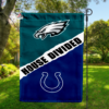Philadelphia Eagles vs Indianapolis Colts House Divided Flag, NFL House Divided Flag