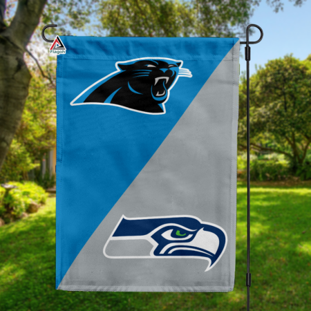 Panthers vs Seahawks House Divided Flag, NFL House Divided Flag