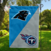 Carolina Panthers vs Tennessee Titans House Divided Flag, NFL House Divided Flag
