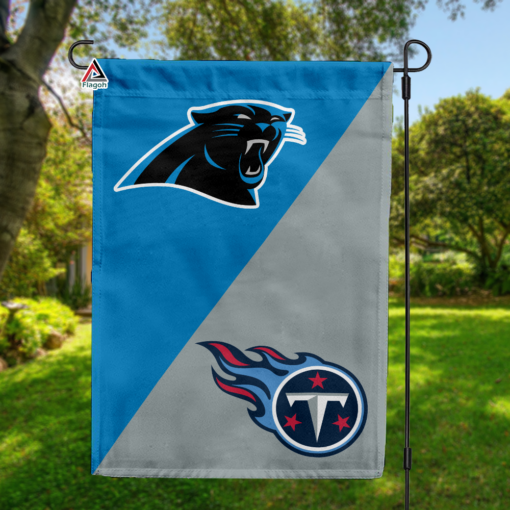 Panthers vs Titans House Divided Flag, NFL House Divided Flag