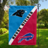 Carolina Panthers vs Buffalo Bills House Divided Flag, NFL House Divided Flag