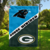 Carolina Panthers vs Green Bay Packers House Divided Flag, NFL House Divided Flag