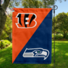 Cincinnati Bengals vs Seattle Seahawks Steelers House Divided Flag, NFL House Divided Flag
