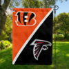 Cincinnati Bengals vs Atlanta Falcons House Divided Flag, NFL House Divided Flag