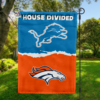 Detroit Lions vs Denver Broncos House Divided Flag, NFL House Divided Flag