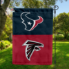 Houston Texans vs Atlanta Falcons House Divided Flag, NFL House Divided Flag