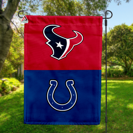 Texans vs Colts House Divided Flag, NFL House Divided Flag