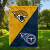 Jacksonville Jaguars vs Tennessee Titans House Divided Flag, NFL House Divided Flag